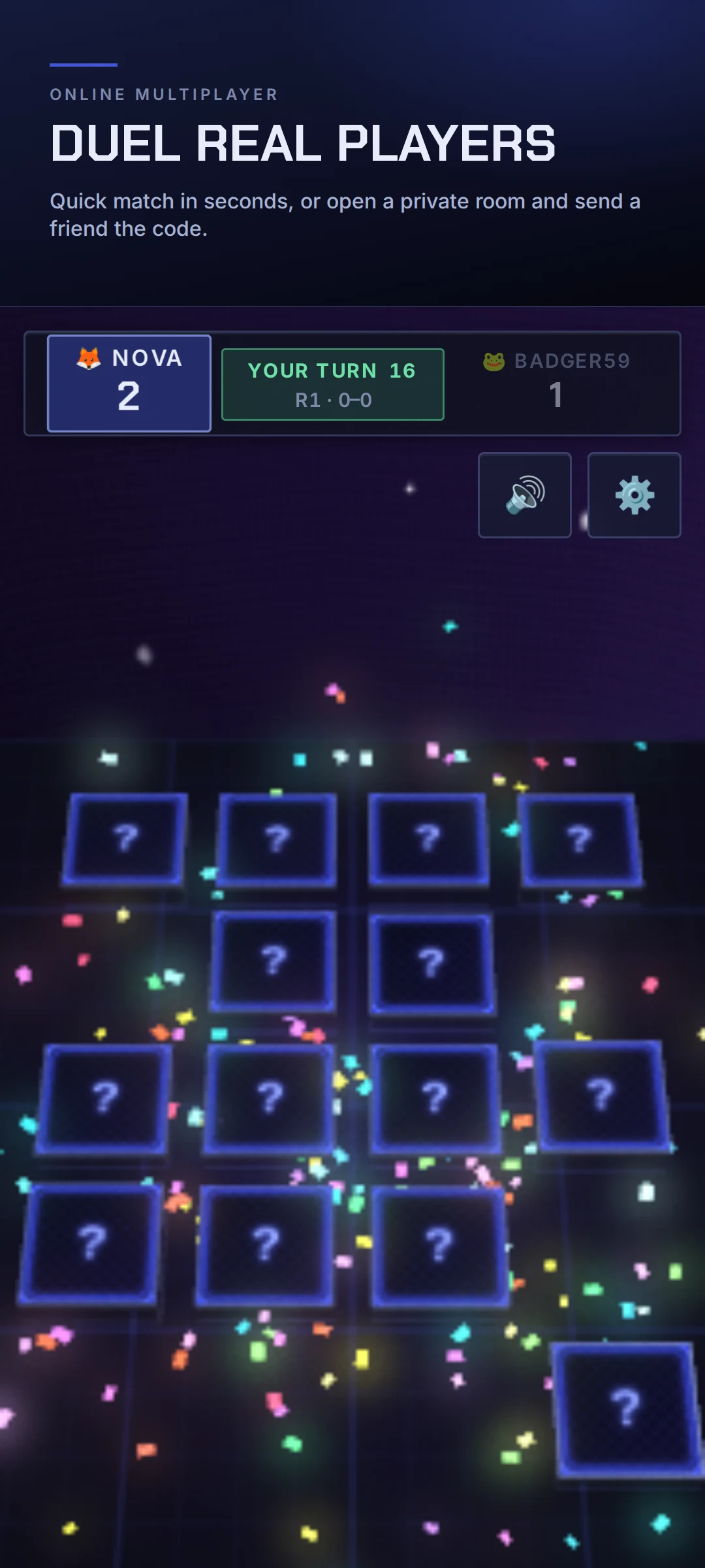 Pexeso (Online Multiplayer) screenshot